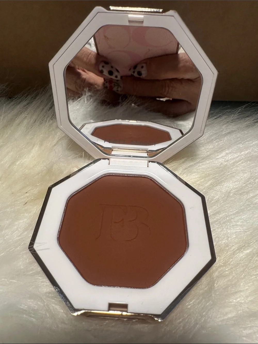 Fenty Beauty Rose Gold Octagonal Compact Case